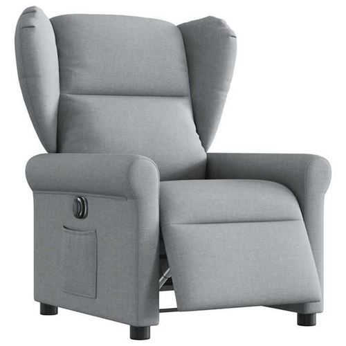 Non Communiqué Gris Vidaxl Fauteuil Électrique Réglable Tissu Clair