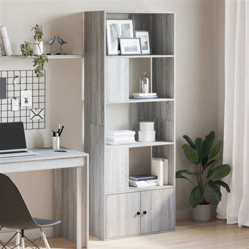 Vidaxl Gris Bibliothèque Sonoma 70X36x189 Cm - Image 3