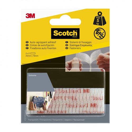 Scotch 4 Bandes Auto-Agrippantes Transparent L.7.6 X L.25 Mm - Image 3