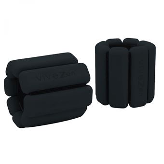 Lot De 2 Poids Poignets/chevilles Réglables 450 G – Silicone Métal – Yoga, Fitness, Rééducation