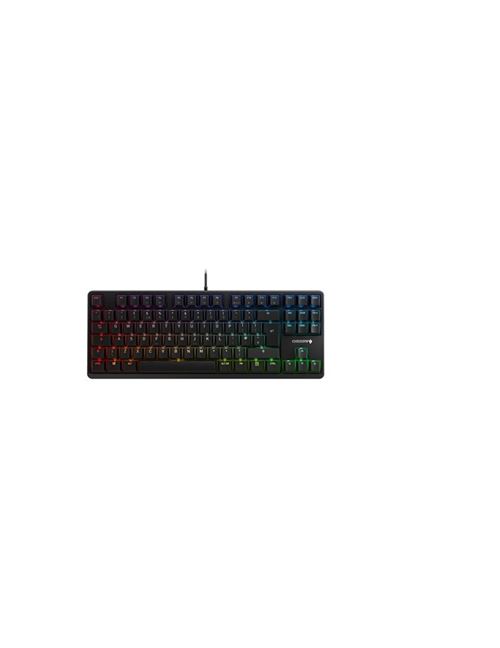 CHERRY G80-3000N RGB TKL - Clavier - backlit - USB - R.-U. - commutateur : CHERRY MX Silent Red - noir