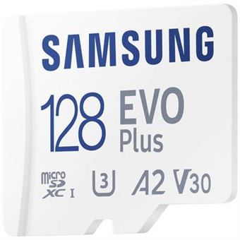 Carte mémoire micro SDXC Samsung Evo Plus MB-MC128KA/EU Class 10 128 Go Blanc