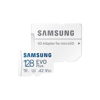 Carte mémoire micro SDXC Samsung Evo Plus MB-MC128KA/EU Class 10 128 Go Blanc