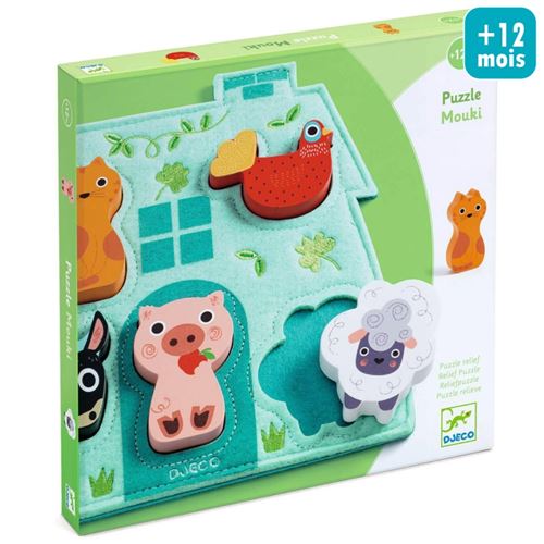 DJECO puzzel Mouki 12 mnd+