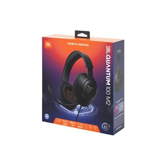 JBL Quantum 100M2 - Micro-casque - circum-aural - filaire - jack 3,5mm - noir