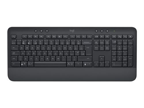 Logitech Signature K650 - Clavier - sans fil - Bluetooth 5.1 - QWERTZ - Suédois - graphite