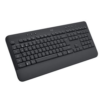 Logitech Signature K650 - Clavier - sans fil - Bluetooth 5.1 - QWERTZ - Suédois - graphite