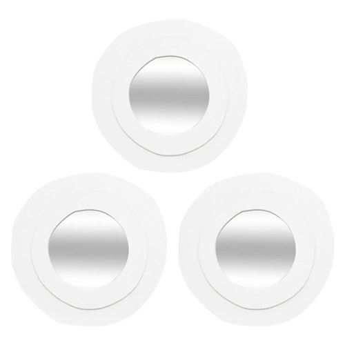 Atmosphera Blanc Lot De 3 Miroirs Ronds Emily - Image 2