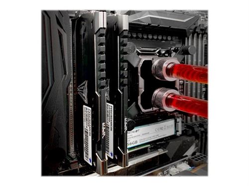 Patriot Extreme Performance Viper Steel - DDR4 - kit - 16 Go: 2 x 8 Go - DIMM 288 broches - 4133 MHz / PC4-33000 - CL19 - mémoire sans tampon - non ECC - bronze