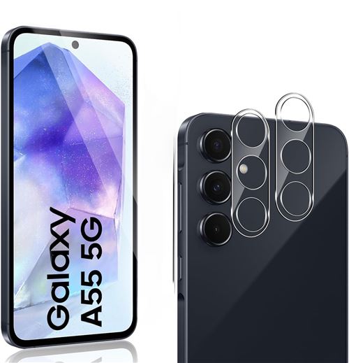 Verres Protection Camera Arriere Transparent X2 Pour Samsung Galaxy A55 Little Boutik©