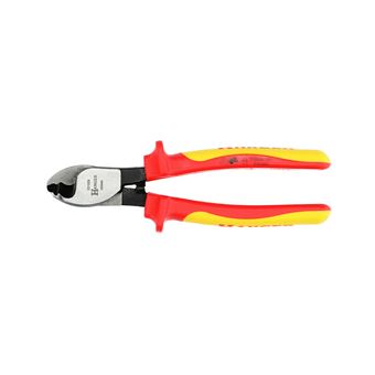 S&R Coupe Cables Pince Coupante Ciseaux Électricien- Isolation VDE 1000V –  200mm ergonomique à double composant : : Bricolage