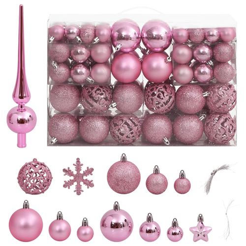 Vidaxl Blanc Boules De Noël Led Cerisier - 120 Cm - Image 3