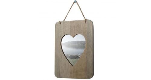 Cadre photo wels, cadre en bois, style shabby, style cottage, coeur 