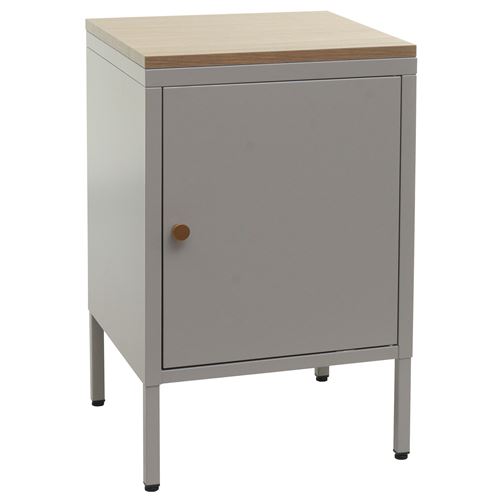 Mendler Gris Table De Nuit Métal - Image 3