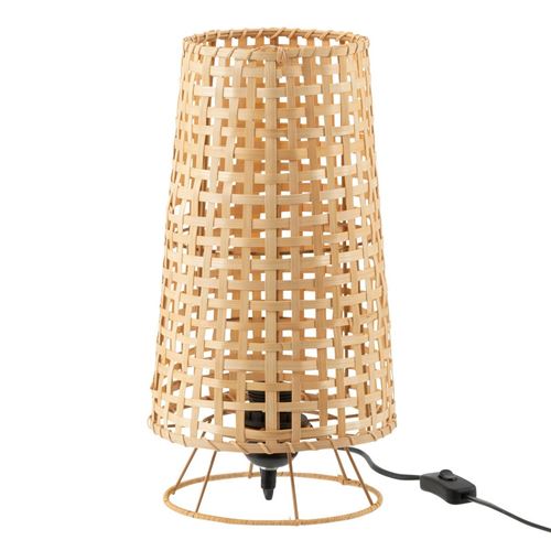 Non Communiqué Beige Lampe À Poser En Rotin "Léna" 36Cm Naturel