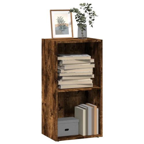 Vidaxl Bibliothèque Chêne Fumé 40X30x77 Cm Bois D Ingénierie - Image 3