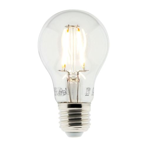 Elexity - Ampoule déco filaments LED E27 - 4W - Blanc chaud - 470 Lumen - 2700K - A++ - Zenitech