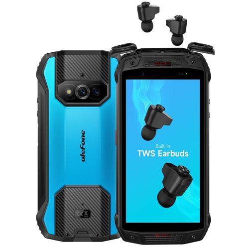Smartphones Ulefone Power Armor 15 5.45 pouces 6+128G 6600mAh caméra 13mp Android 12 bleu