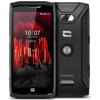 Crosscall Core X5 - 4G smartphone - double SIM - RAM 6 Go / Mémoire interne 128 Go - microSD slot - Écran LCD - 5.45" - 1440 x 720 pixels - rear camera 48 MP - front camera 8 MP - noir