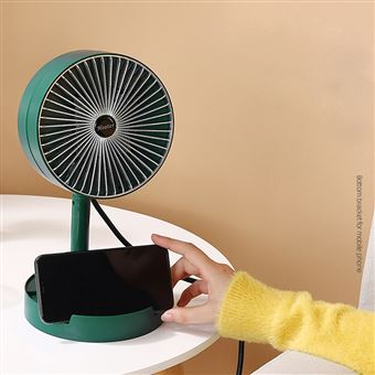 vert - Petit radiateur électrique réglable, chauffage rapide de bureau,  Thermostat'hiver pour salon, chambre