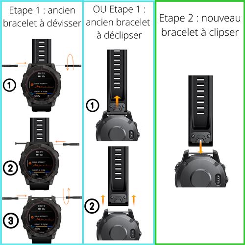 BoLuo Cinturini per Orologi per Garmin Fenix 7X / Garmin Tactix 7, Silicone Bracelet Cinturino Strap Armband per Garmin Fenix 7X Solar/Fenix 5X Plus/Fenix 6X /Fenix 3//Coros Vertix 2 (bianco nero