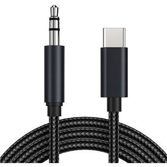 Cable Audio Voiture Casque Adaptateur Prise Jack Auxiliaire pour Huawei Mate 40 PRO/Mate 30 PRO/Mate 20/Mate 10 Phonillico® - 1