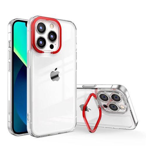 Coque pour iPhone 13 Pro FONGWAN avec support de bague invisible - rouge