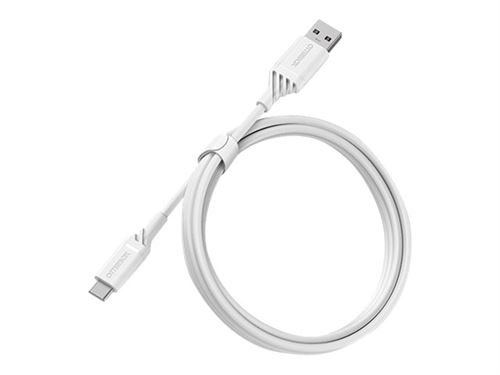 OtterBox Standard - Câble USB - 24 pin USB-C (M) pour USB (M) - USB 2.0 - 3 A - 1 m - cloud dream white