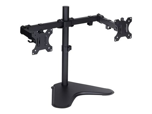 Proper Dual Arm Cantilever Desk Monitor Mount - Pied - pour 2 écrans LCD - acier de haute qualité - noir - Taille d'écran : 13-32 - ordinateur de bureau