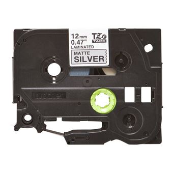 Brother TZe-M931 - Noir sur argent mat - Rouleau (1,2 cm x 8 m) 1 cassette(s) ruban laminé - pour Brother PT-D210, D600, H110, H200; P-Touch PT-1005, E310, P900; P-Touch Cube Plus PT-P710
