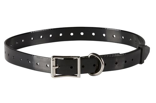 Meilleurs prix pour NUM'AXES- Sangle polyuréthane noire pour collier de dressage, anti-fugue et repérage sonore