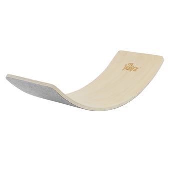 Joyz Balance Board pour Enfants/Adultes, Bois/Feutre Gris, Antidérapant,  83x30 cm, Jouet Montessori à partir