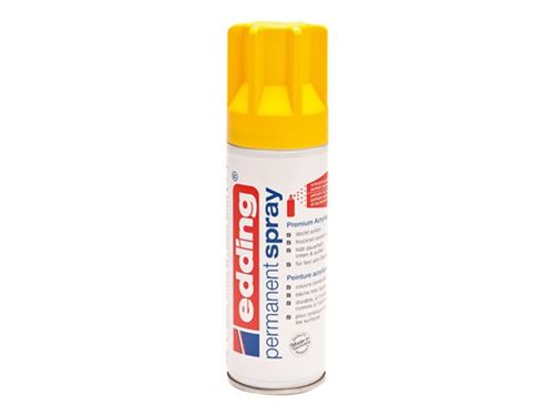 edding Premium 5200 - Peinture en spray - peinture acrylique - trafic jaune - mat - 200 ml