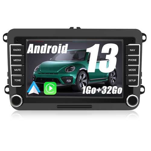 Autoradio Carplay Android pour Golf 5 6 VW Passat Polo Seat Skoda, 7 HD Écran Tactile,Bluetooth,Carplay,Android Auto
