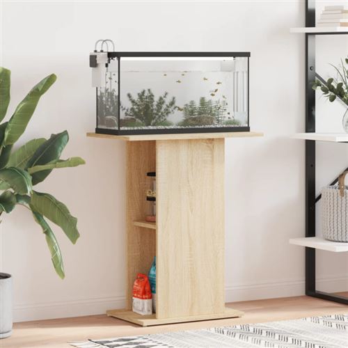 Comparer les prix de vidaXL Support pour aquarium chêne sonoma 60,5x36x72,5 cm