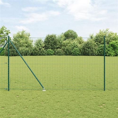 Vidaxl Clôture Euro Avec Des Pointes 10 X 1,6 M Acier Recouvert De Pvc - Image 2