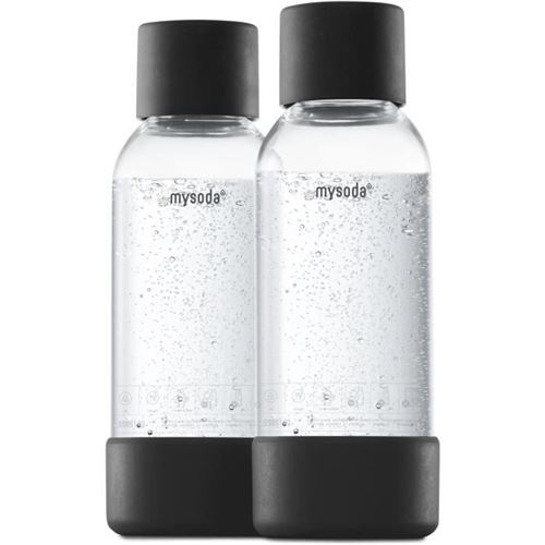 Pack de 2 bouteilles Black PET et Biocomposite 0,5L