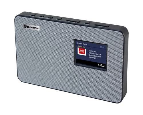 Roadstar HRA-590 Radio portative DAB+ AUX DAB+ FM noir (mat) argent