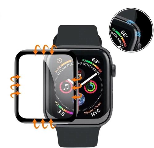 FAMILIASHOP E COMMERCE Verre tremp&eacute; 3D noir protection &eacute;cran totale int&eacute;grale pour APPLE WATCH SE 44MM 