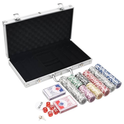 vidaXL Jeu de jetons de poker 300 pcs 11,5 g