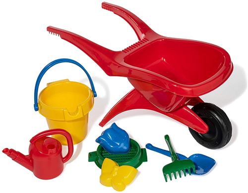 Rolly Toys brouette en plastique avec accessoires 8 pièces rouge