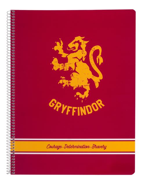 Cahier Couverture Polypropylene A4 Pautado Microperforado Harry Potter Gryffindor