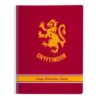 Carnet à spirales A4 Harry Potter blason de Gryffondor