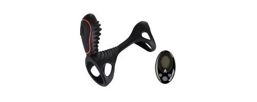 Cockring vibrant télécommandé Gladiator (Couleur : NOIR)
