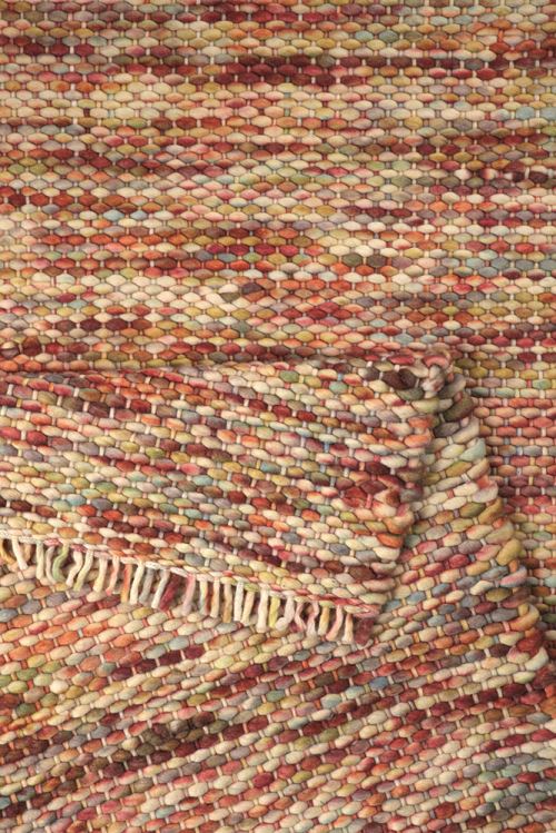 Tapis Purl de chez Esprit motif Uni/Degradé Orange 60x110