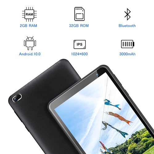 Qunyico Y10 Tablet 10 pouces, tablette Android 10.0, 2gb ram 32gb