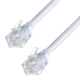 VSHOP® RJ11/RJ11 10 m – Câble pour téléphone Fixe (RJ-11, RJ-11)