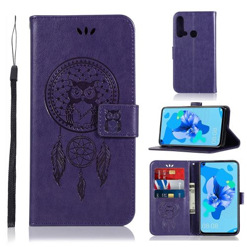 Etui en PU attrape-rêves hibou violet pour votre Huawei P20 lite (2019)/Nova 5i