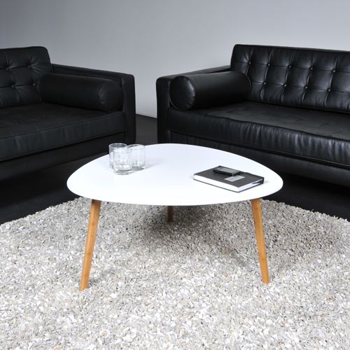 Table basse ONYX 80x80cm / Blanc