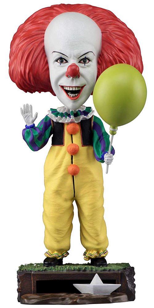 NECA IT 1990 Mini-Series Pennywise 9 Head Knocker Bobblehead Figurine